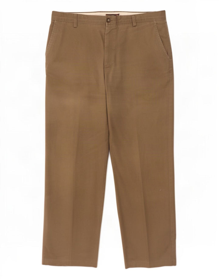 Dockers Mens Straight Cargo Trousers W38 L32 Khaki Cotton