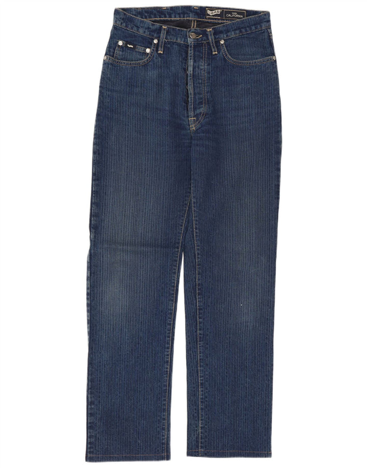 Gas Mens Straight Jeans W29 L29 Navy Blue Cotton