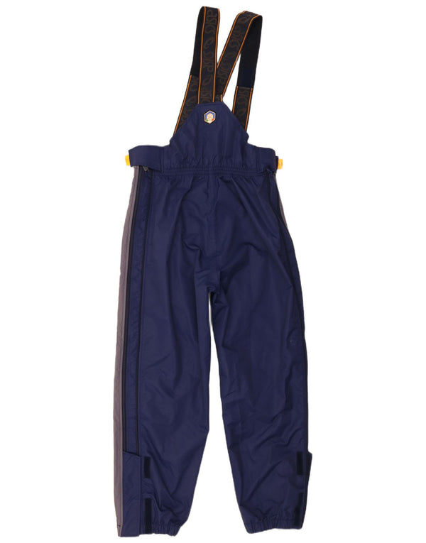 Asics Mens Italia Graphic Waterproof Trousers Large Navy Blue Colourblock