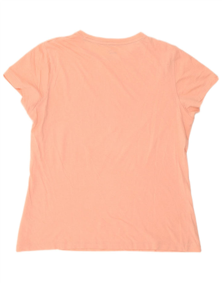 Puma Womens Graphic T-Shirt Top UK 14 Medium Pink