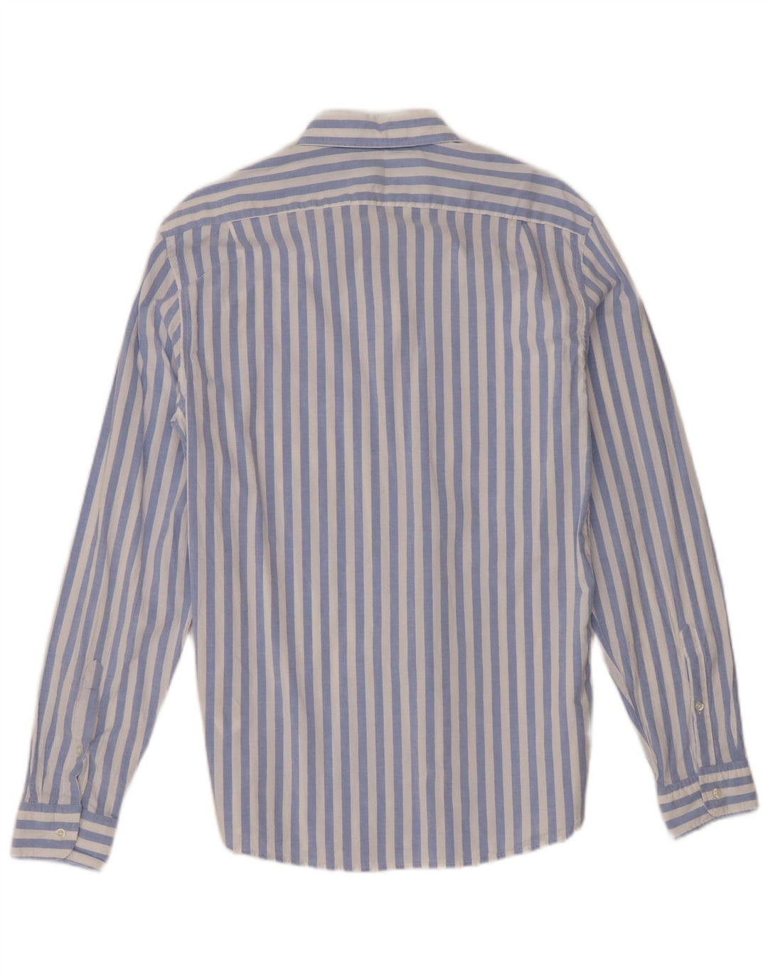 Reiss Mens Shirt Large Blue Striped Cotton