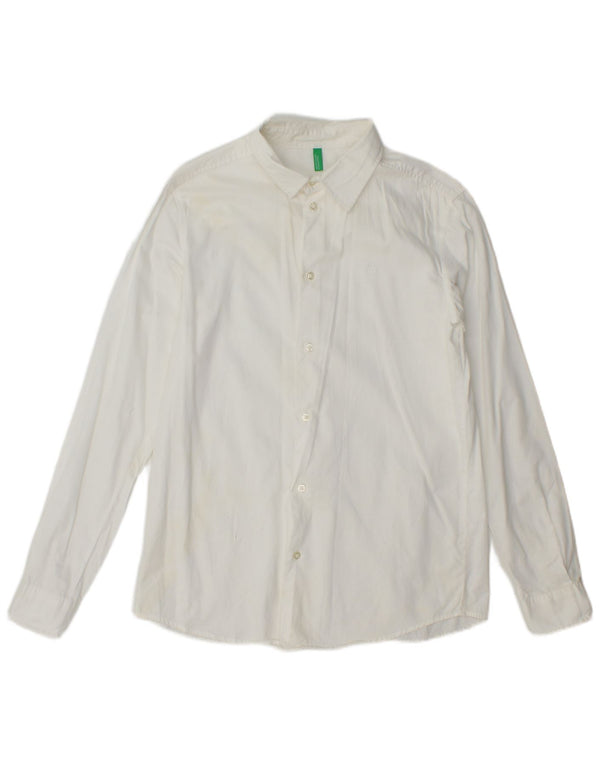 Benetton Mens Shirt Small White