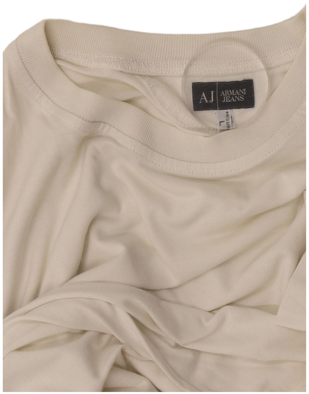 Armani Jeans Mens T-Shirt Top Large White
