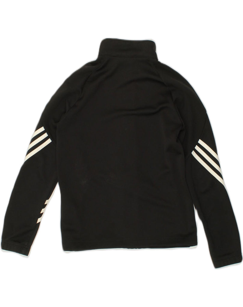 ADIDAS Boys Tracksuit Top Jacket 9-10 Years Black Polyester | Vintage Adidas | Thrift | Second-Hand Adidas | Used Clothing | Messina Hembry 