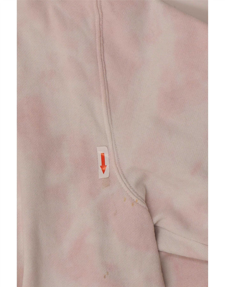 Billabong Womens Graphic Sweatshirt Jumper UK 14 Medium Pink Tie Dye