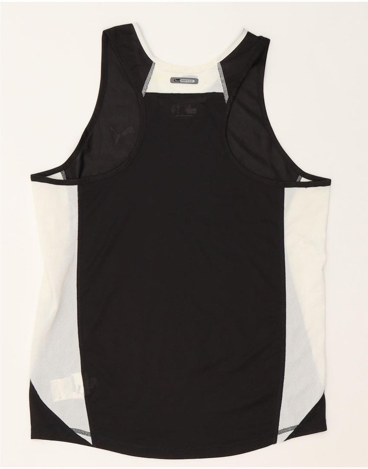 Puma Mens Vest Top Medium Black Colourblock Polyester