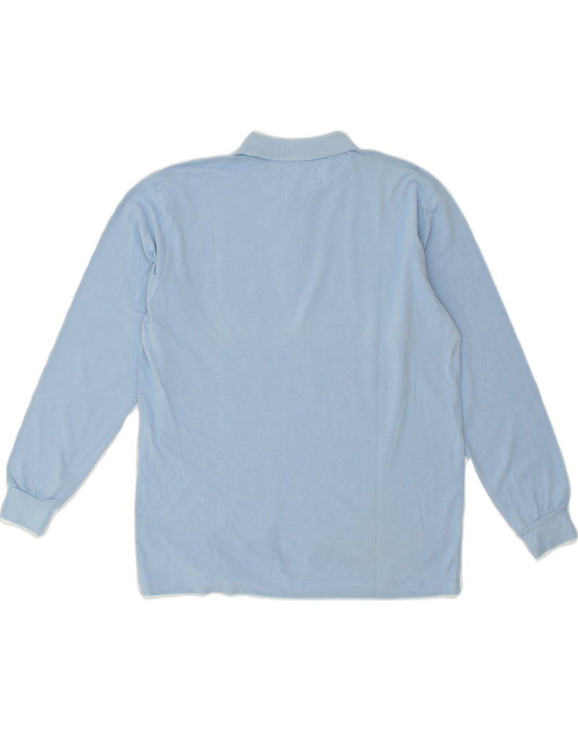 KAPPA Mens Long Sleeve Polo Shirt Large Blue Cotton | Vintage Kappa | Thrift | Second-Hand Kappa | Used Clothing | Messina Hembry 