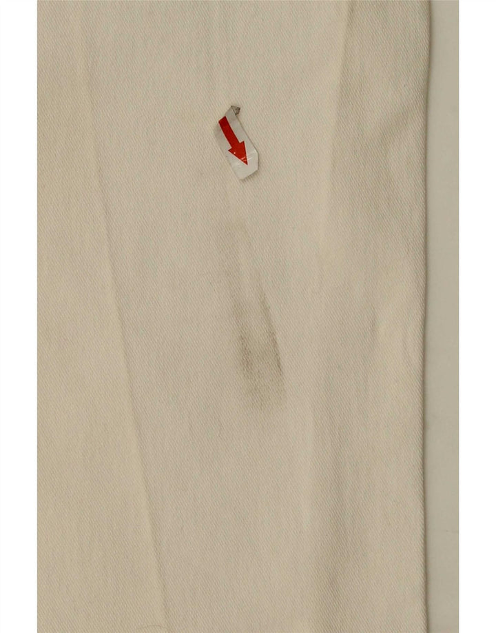 Blumarine Womens Slim Bootcut Jeans W30 L35 White Cotton