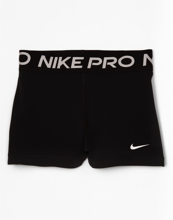 Nike Womens Dri Fit Graphic Sport Shorts UK 6 XS Black Sports