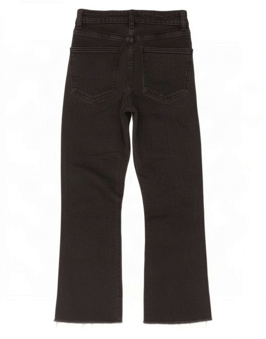 Zara Womens Crop Bootcut Jeans EU 36 XS W26 L23 Black