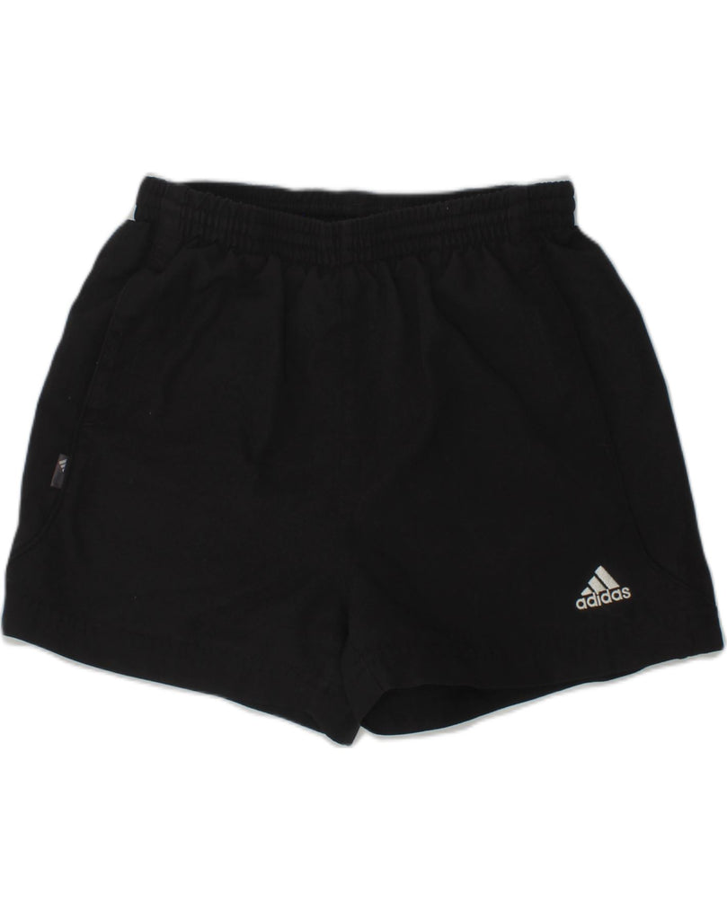 ADIDAS Boys Sport Shorts 7-8 Years Black Polyester | Vintage Adidas | Thrift | Second-Hand Adidas | Used Clothing | Messina Hembry 