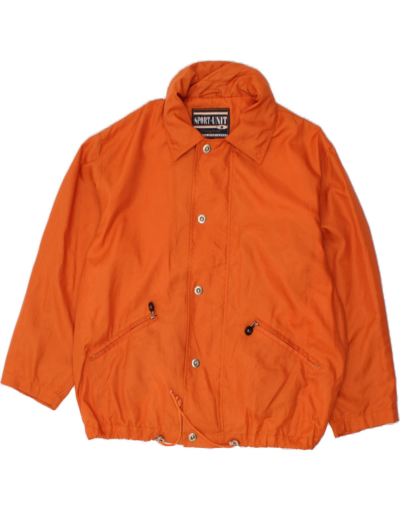 VINTAGE Mens Hooded Windbreaker Jacket UK 40 Large Orange | Vintage Vintage | Thrift | Second-Hand Vintage | Used Clothing | Messina Hembry 