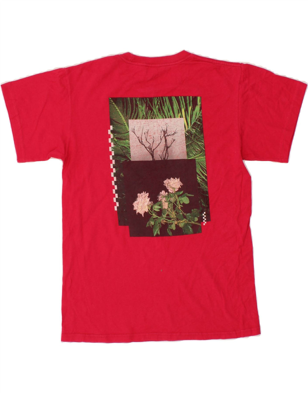 VANS Mens Classic Fit Graphic T-Shirt Top Small Red Cotton Vintage Vans and Second-Hand Vans from Messina Hembry 