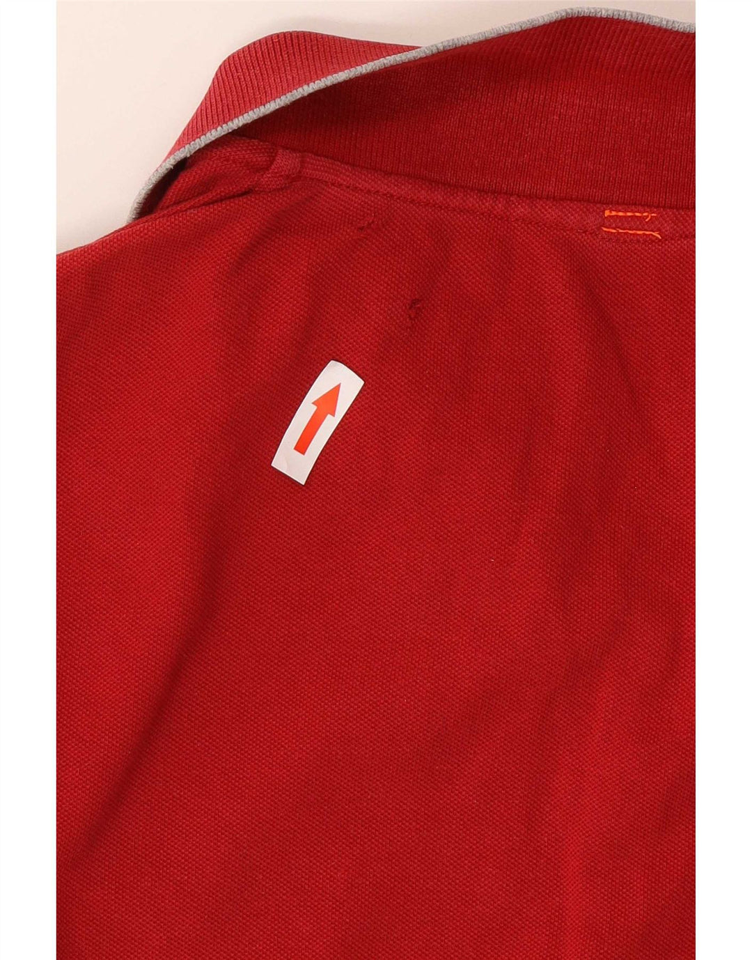 Sun68 Mens Long Sleeve Polo Shirt 2XL Red Cotton