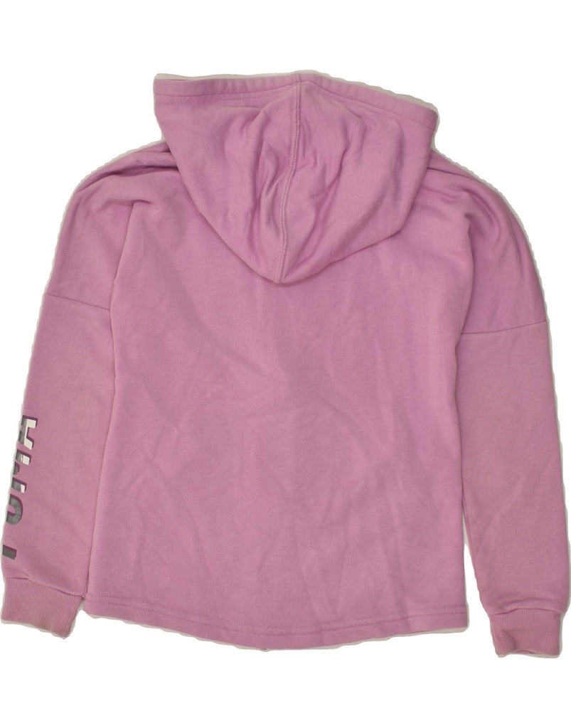 PUMA Girls Graphic Zip Hoodie Sweater 9-10 Years Pink Cotton | Vintage Puma | Thrift | Second-Hand Puma | Used Clothing | Messina Hembry 