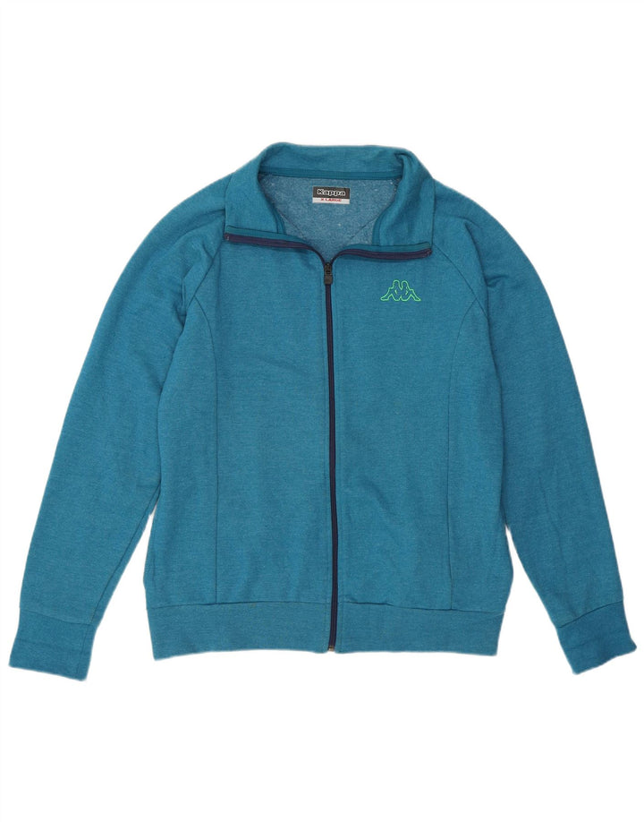 Kappa Womens Tracksuit Top Jacket UK 18 XL Blue Cotton