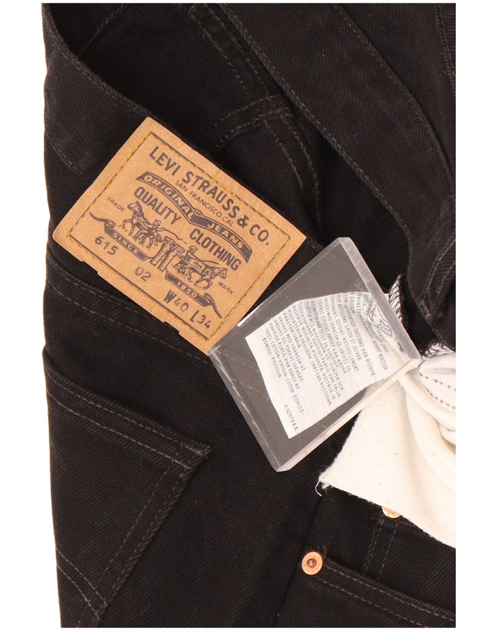 Levi's Mens 615 Straight Jeans W40 L31 Black Cotton