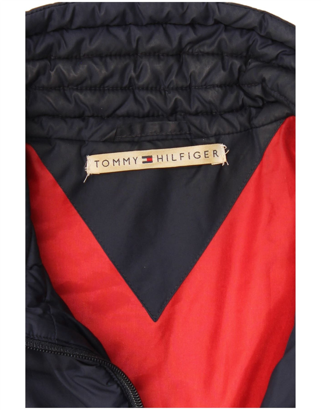 TOMMY HILFIGER Womens Padded Jacket UK 18 XL Navy Blue