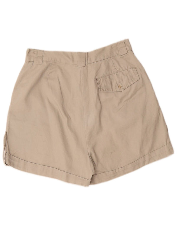 Emonite Womens High Waist Cargo Shorts Large W26 Grey Cotton