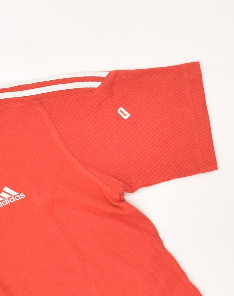 ADIDAS Mens Polo Shirt UK 34/36 Small Red Cotton | Vintage Adidas | Thrift | Second-Hand Adidas | Used Clothing | Messina Hembry 