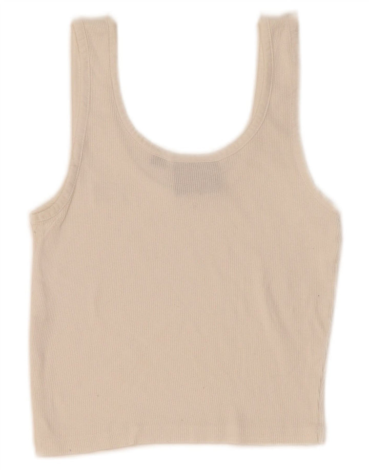 Dickies Womens Crop Vest Top UK 4 XS White