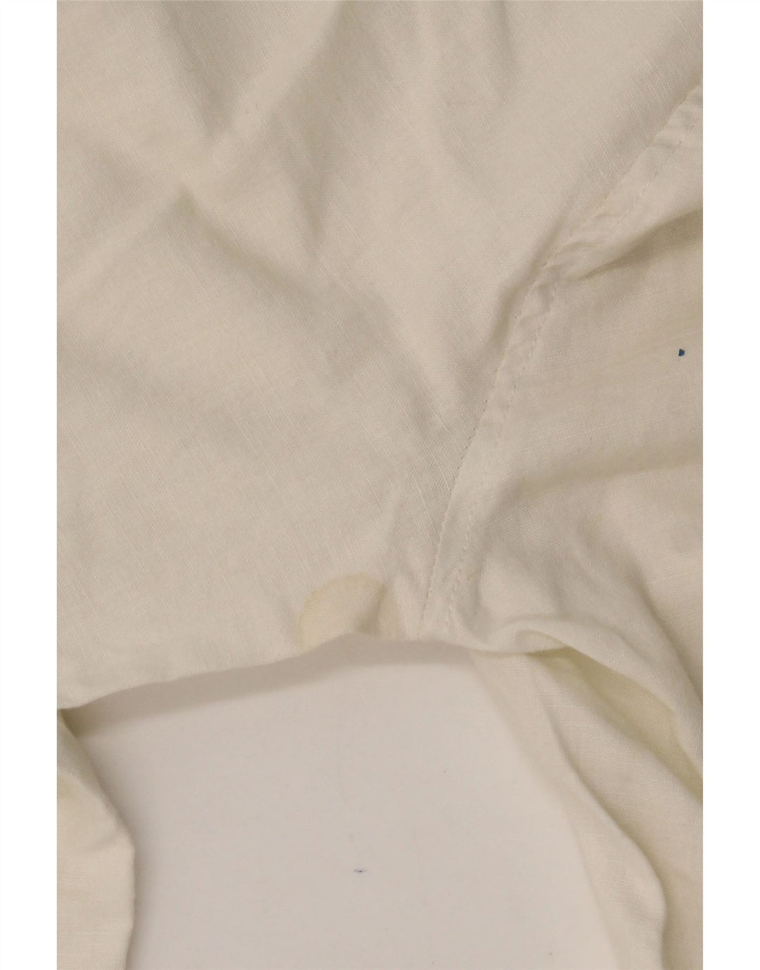 RIFLE Womens Straight Capri Trousers W26 L20 White Linen Vintage Rifle and Second-Hand Rifle from Messina Hembry 