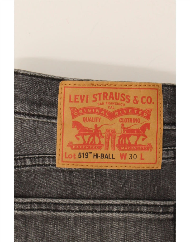 LEVI'S Mens 519 Skinny Jeans W30 L30 Grey Cotton Vintage Levi's and Second-Hand Levi's from Messina Hembry 