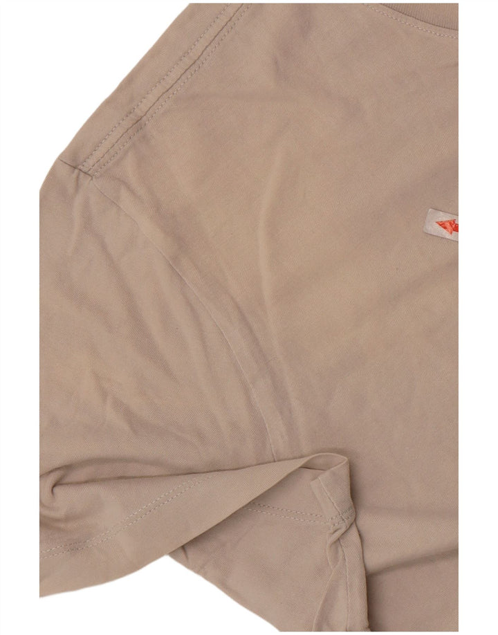 Nike Mens T-Shirt Top Large Beige Cotton