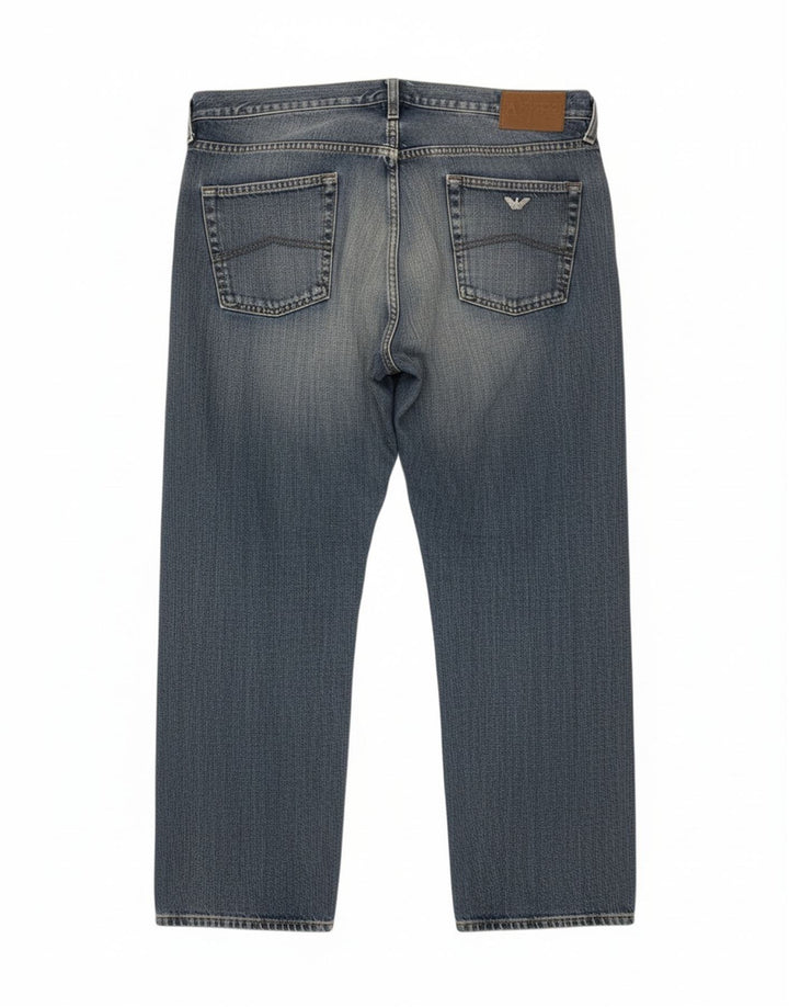 ARMANI Mens Cropped Jeans W40 L24 Blue Cotton Vintage Armani and Second-Hand Armani from Messina Hembry 