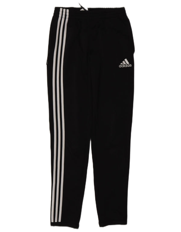Adidas Boys Tracksuit Trousers 13-14 Years Black Polyester