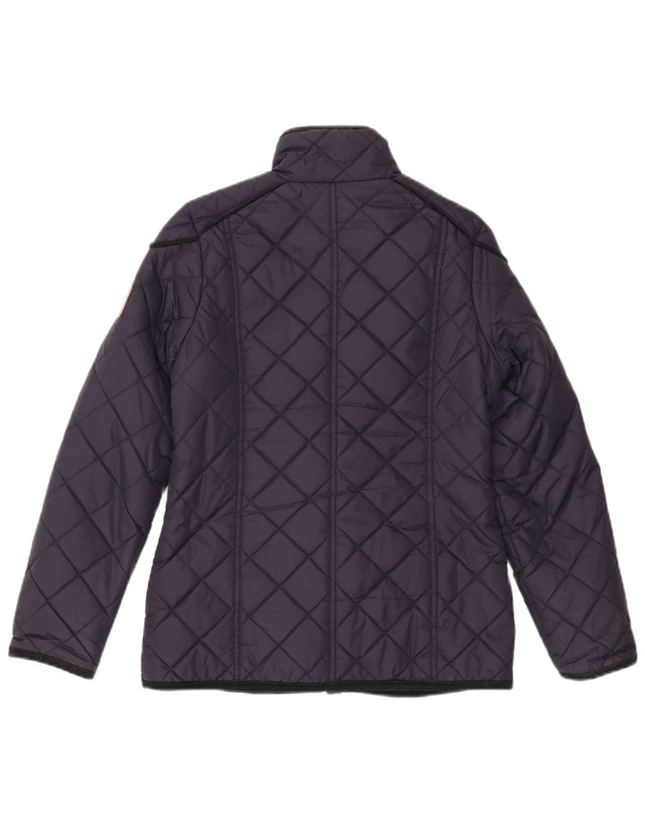 Puffa Womens Quilted Jacket UK 6 XS Navy Blue Polyamide