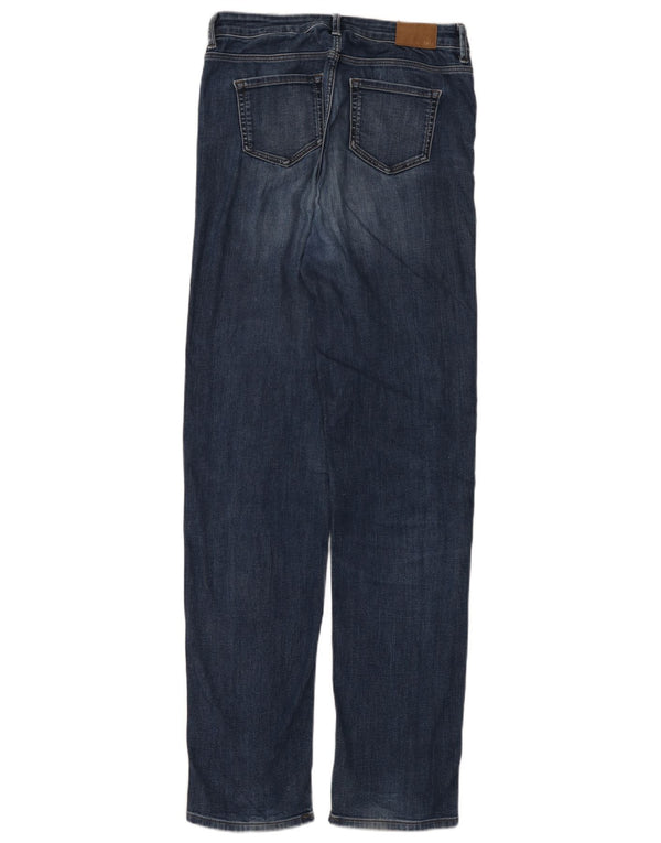 Marks & Spencer Womens The Sophia Straight Jeans UK 10 Small W30 L33 Blue