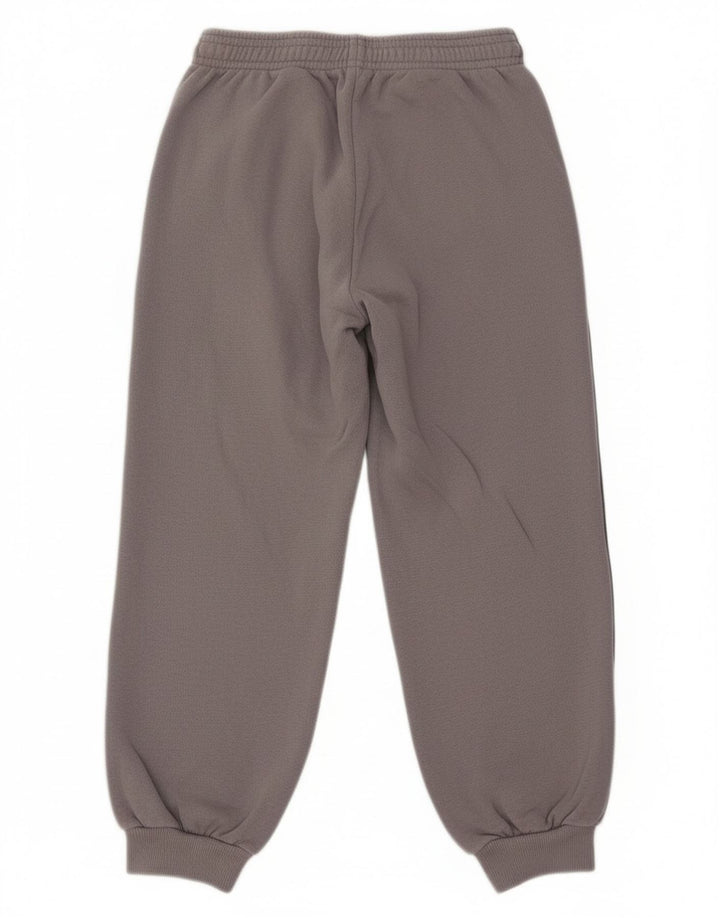 Adidas Boys Tracksuit Trousers Joggers 7-8 Years Grey Cotton
