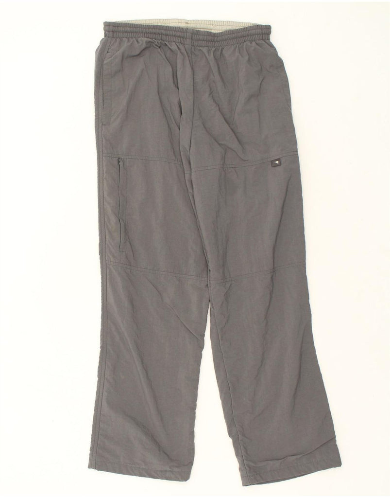 DIADORA Mens Tracksuit Trousers Medium Grey Polyamide | Vintage Diadora | Thrift | Second-Hand Diadora | Used Clothing | Messina Hembry 