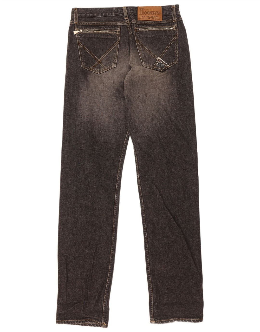 Roy Rogers Mens Straight Jeans W32 L35 Grey Cotton