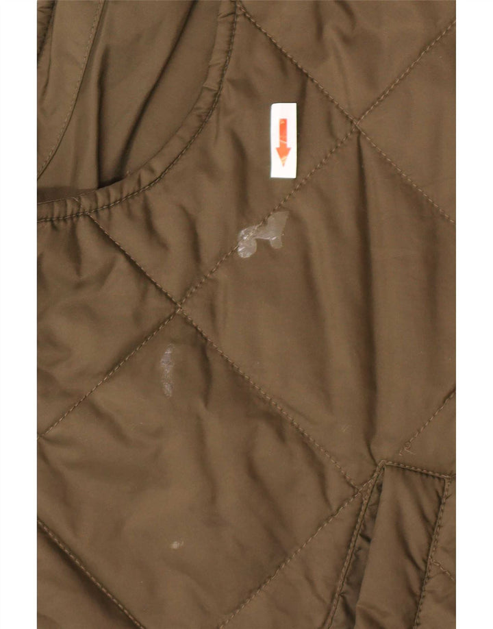 Barbour Mens Quilted Gilet UK 42 XL Khaki Polyamide