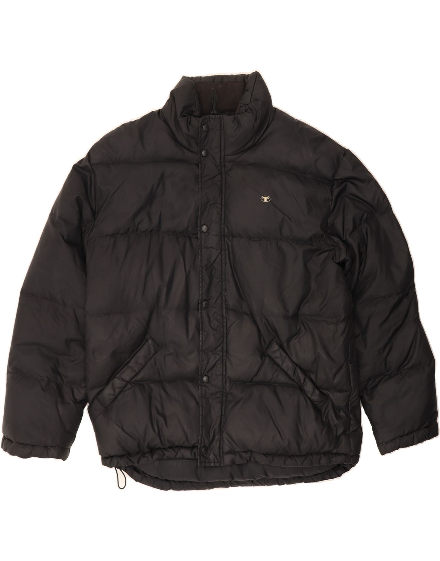 QUIKSILVER Mens Padded Jacket UK 38 Medium Black Cotton Vintage