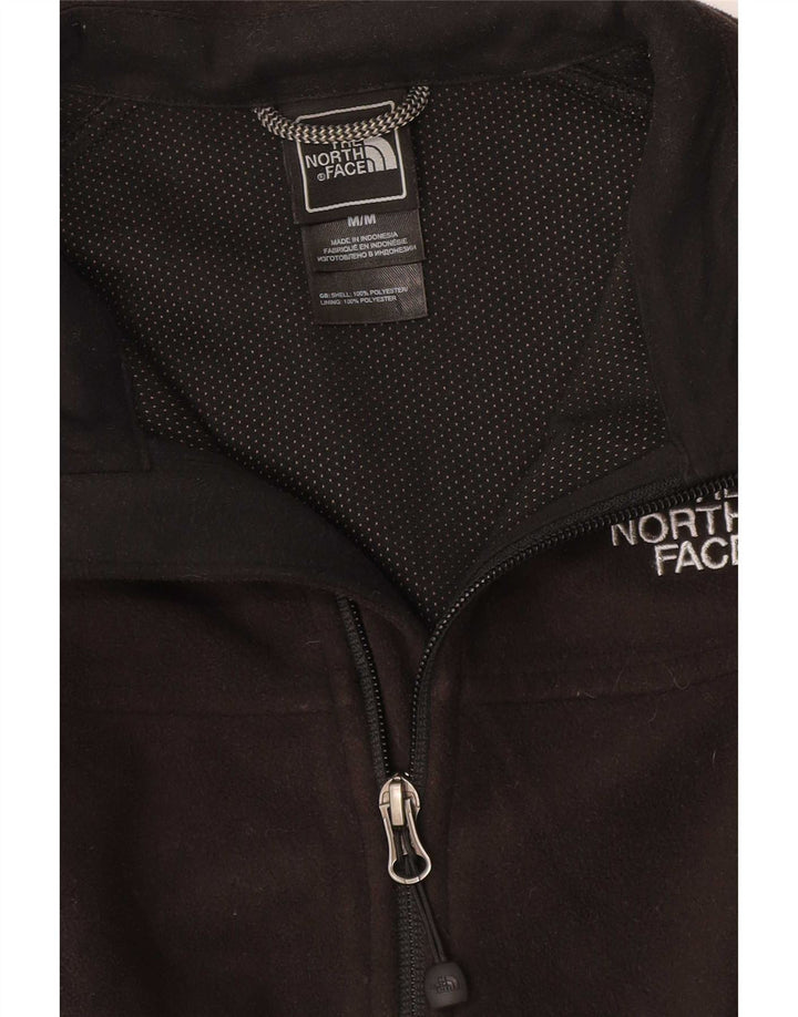The North Face Womens Fleece Jacket UK 12 Medium Black Polyester