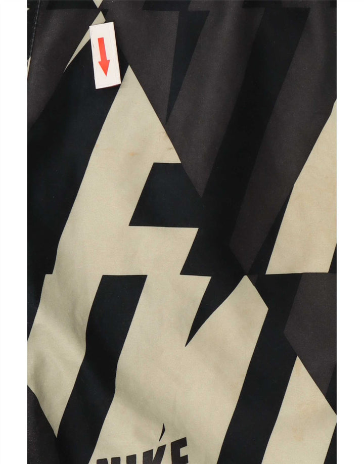 Nike Mens Graphic Swimming Shorts Large Black Polyester