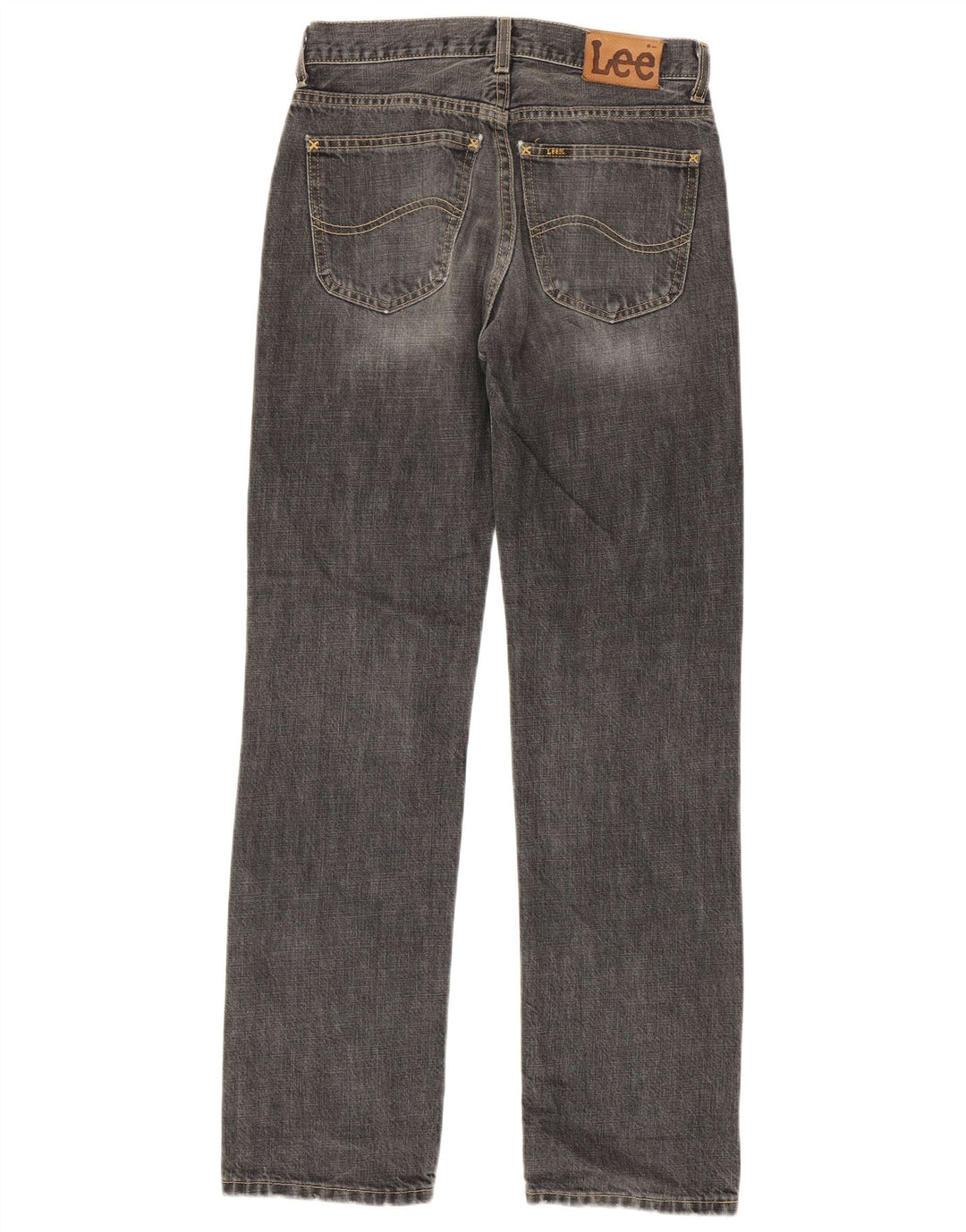 Lee Mens Straight Jeans W29 L32 Grey Cotton