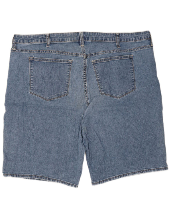 Lee Mens Riders Mid Rise Denim Shorts UK 22 3XL W44  Blue Cotton