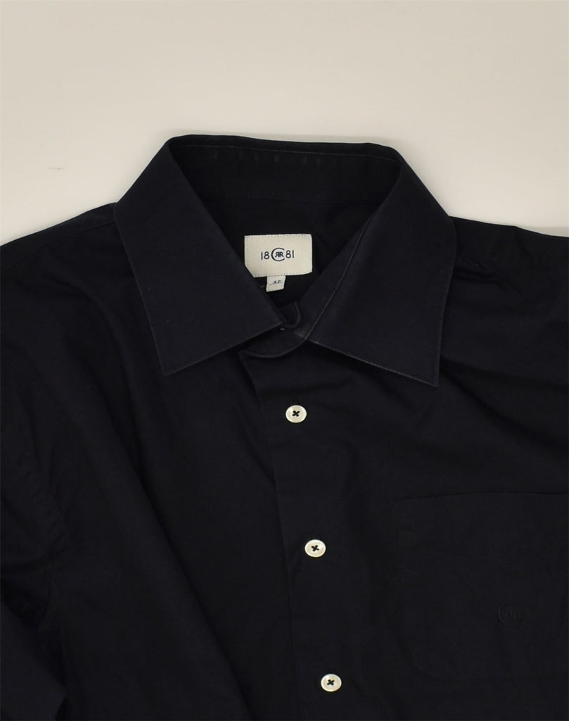 CERRUTI 1881 Mens Shirt Size 42 Large Black Cotton | Vintage Cerruti 1881 | Thrift | Second-Hand Cerruti 1881 | Used Clothing | Messina Hembry 