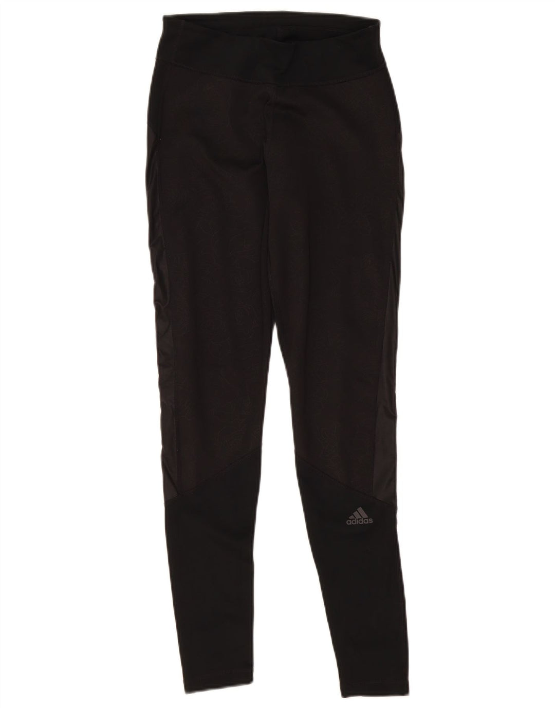 Adidas Womens Leggings UK 8/10 Small  Black Floral