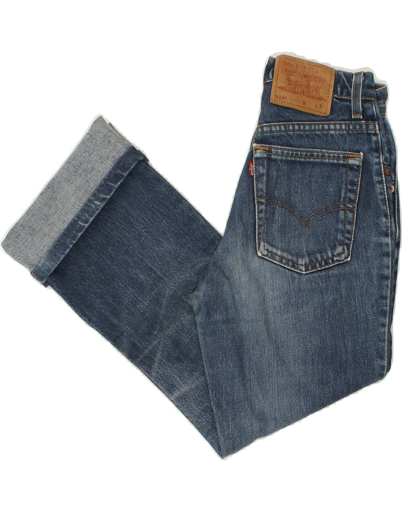 LEVI'S Womens 517 Bootcut Jeans Uk 8 Small W24 L28 Blue Cotton Vintage Levi's and Second-Hand Levi's from Messina Hembry 