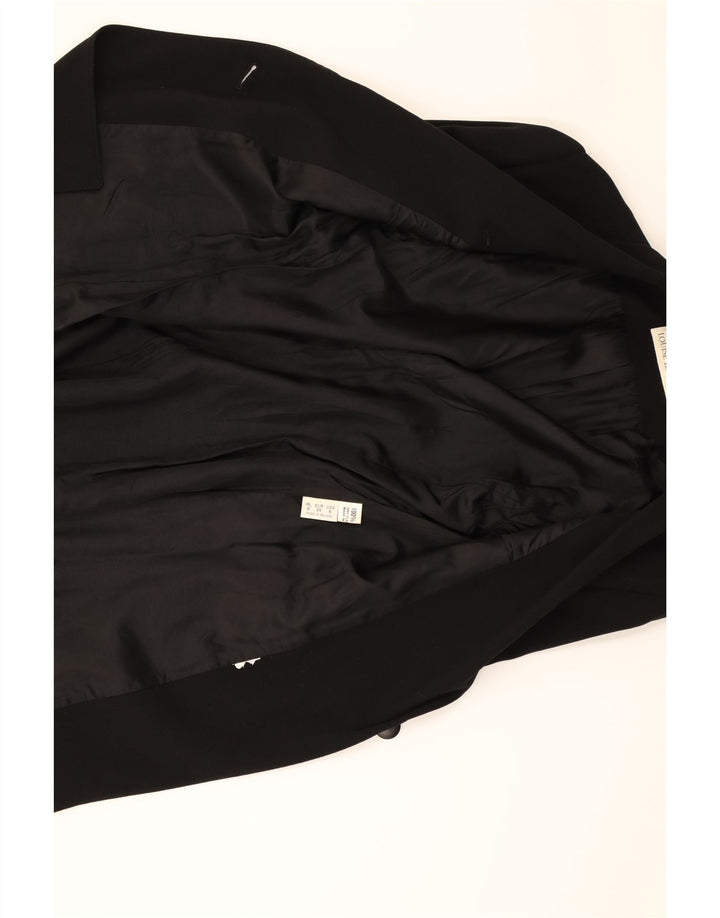LOUISE KENNEDY Womens 1 Button Blazer Jacket EU 34 XS Black Vintage Louise Kennedy and Second-Hand Louise Kennedy from Messina Hembry 