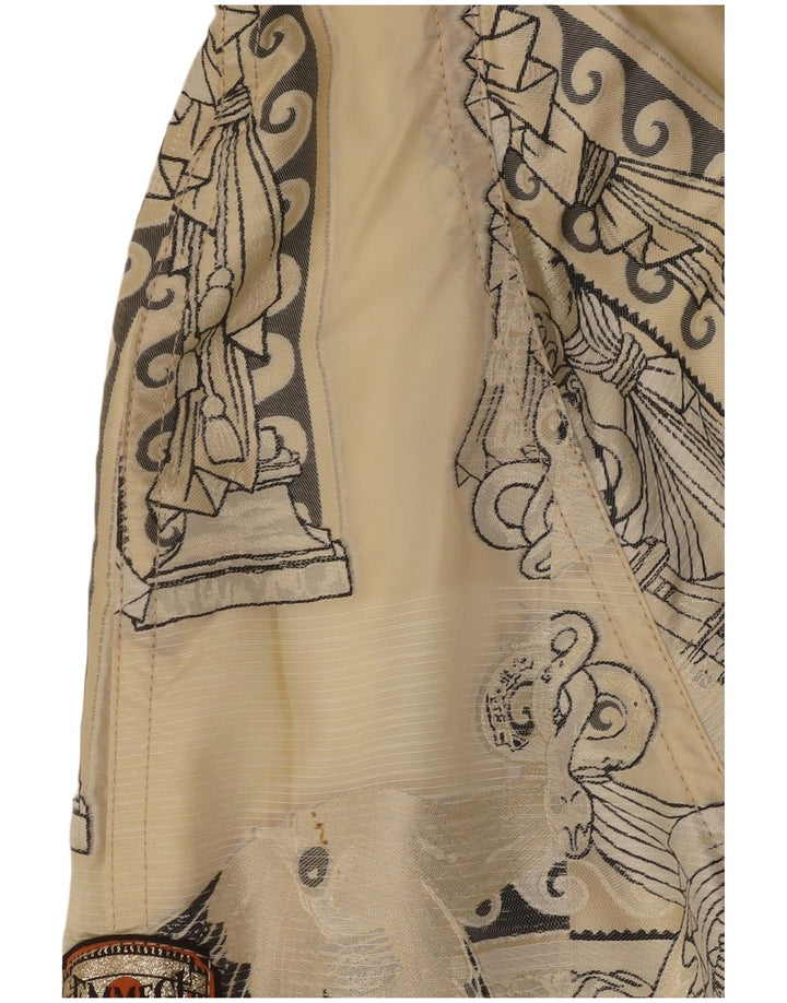 Emmegi Mens Hooded Loose Fit Padded Jacket UK 36 Small Beige Polyester