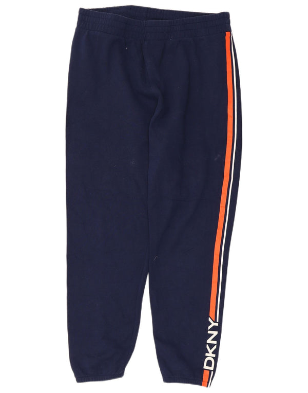 Dkny Mens Graphic Tracksuit Trousers Joggers Large Navy Blue Colourblock