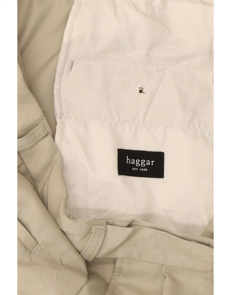 HAGGAR Mens Pegged Chino Shorts W38 XL Beige Vintage Haggar and Second-Hand Haggar from Messina Hembry 