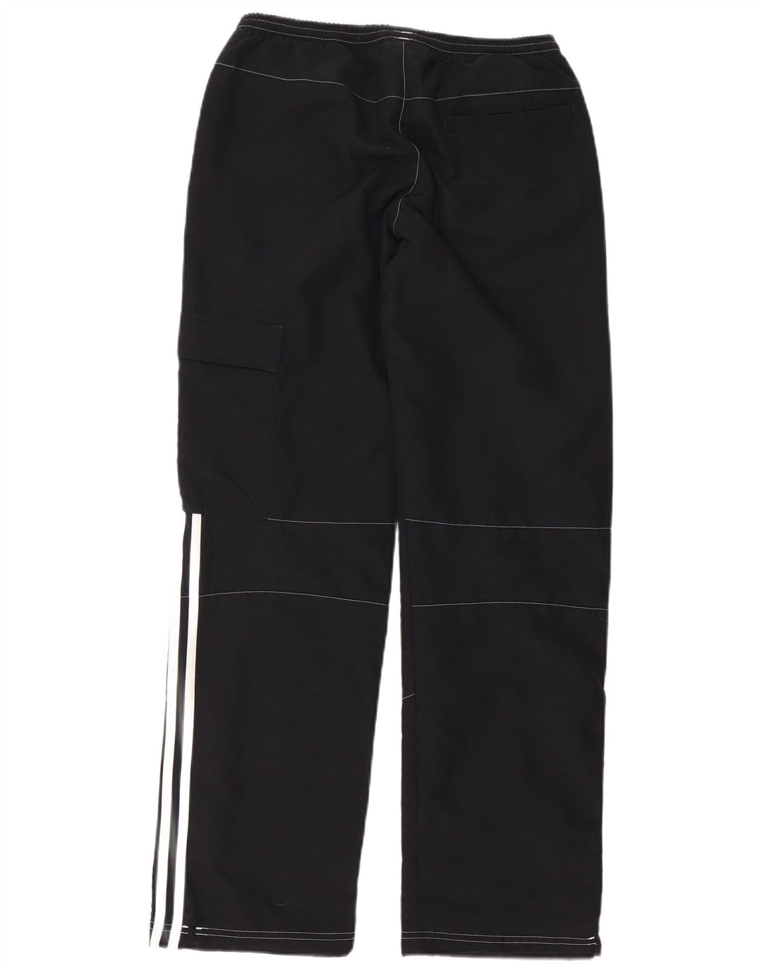 Adidas Boys Graphic Tracksuit Trousers 13-14 Years Black Polyester