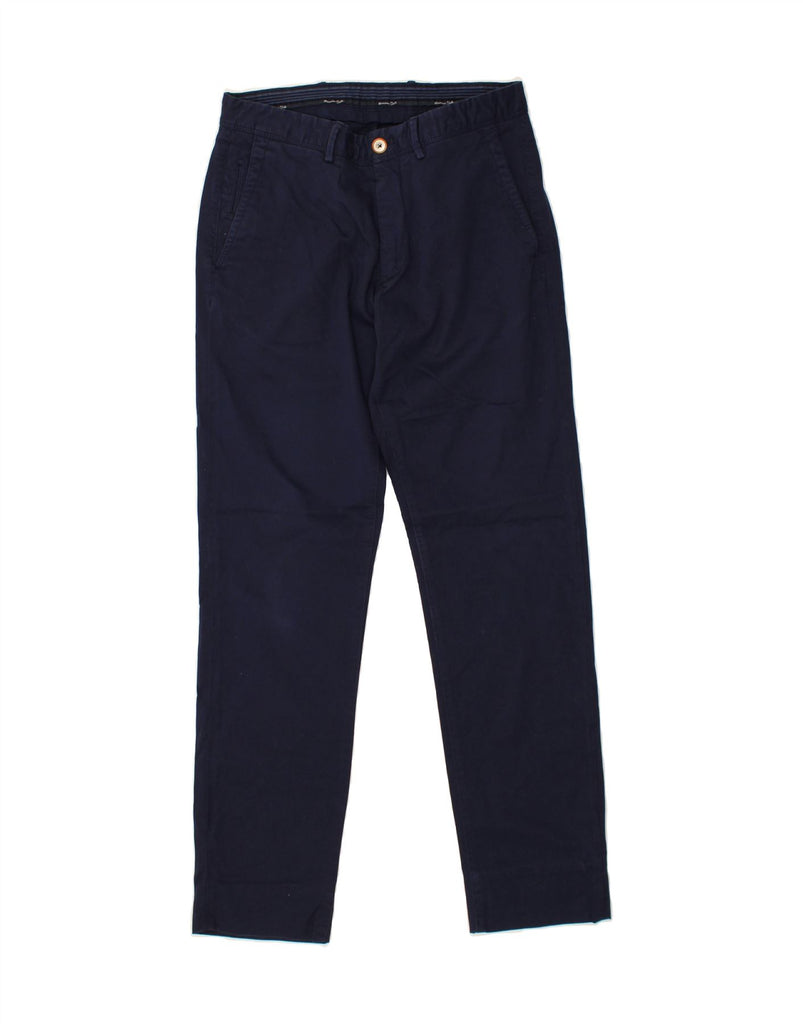 MASSIMO DUTTI Womens Slim Chino Trousers EU 38 Small W30 L31 Navy Blue Vintage Massimo Dutti and Second-Hand Massimo Dutti from Messina Hembry 